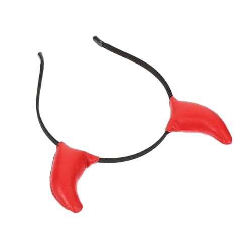 WEKADRIN Teufelshörner Haarreif Rotes Stirnband Leichtes Halloween Kostüm Haarreifen Party Zubehör Damen und Mädchen von WEKADRIN