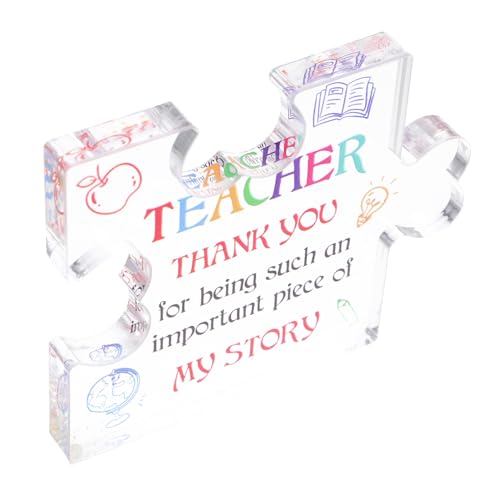 WEKADRIN Transparentes Acryl Puzzleteil Ornament mit Herzform Langlebige Schreibtischdekoration Vielseitiges für Lehrer und Abschluss Minimalistisches Büro und Wohnaccessoire WEKADRIN Transparentes Acryl Puzzleteil Ornament mit Herzform Langlebige Schreibtischdekoration Vielseitiges für Lehrer und Abschluss Minimalistisches Büro und Wohnaccessoire von WEKADRIN