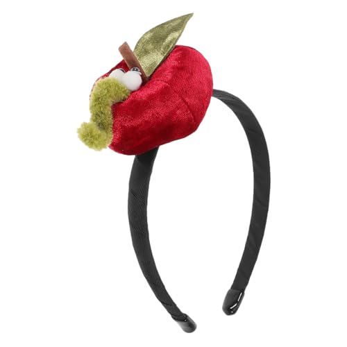 WEKADRIN Velvet Stirnband mit Apfel Design Weiches Haarschmuck Damen Vintage Stil Festlich Weihnachten Zubehör von WEKADRIN