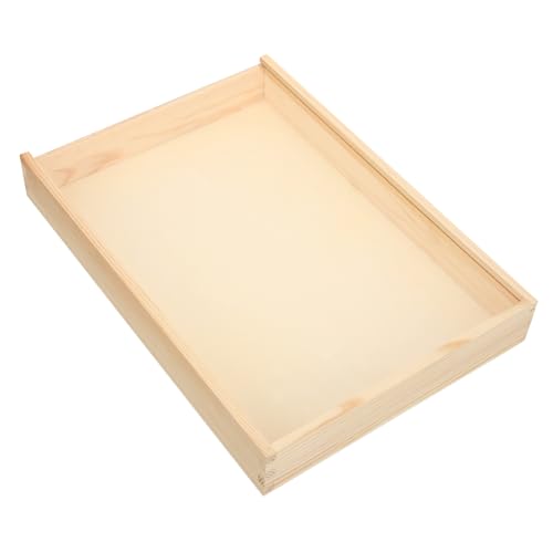 WEKADRIN Vintage Holz schaukasten mit Klarem Acrylfenster Schmetterlings Insekten display box Kompakte Aufbewahrungsbox aus Hochwertigem Holz Praktische Wandvitrine für Sammler und von WEKADRIN