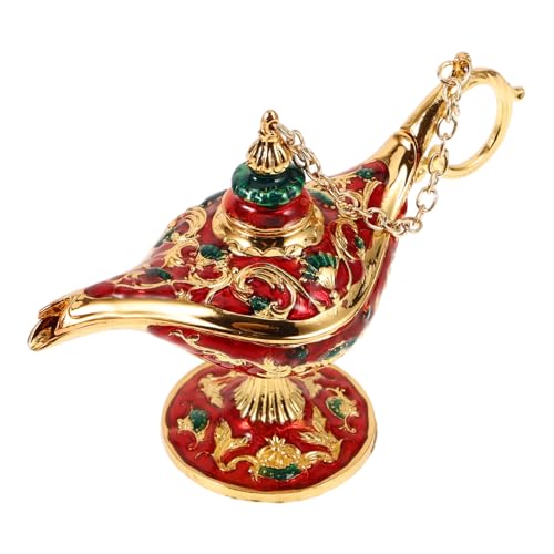 WEKADRIN Vintage Lampe Dekofigur aus Rostfreiem Material Party Tischdekoration für Wohnzimmer Schlafzimmer Büro Antikes Wunschlicht für Festliche Atmosphäre von WEKADRIN