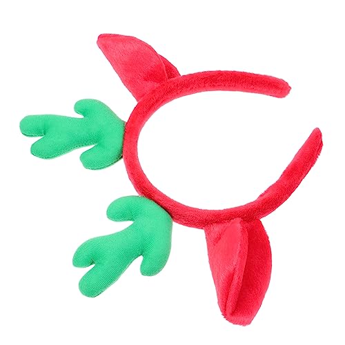 WEKADRIN Weihnachtliches Rentier Geweih Haarband für Weicher Plüsch Leichtes Party Accessoire Niedlicher Haarschmuck für Mädchen für Festliche Feiern und Fotosessions von WEKADRIN