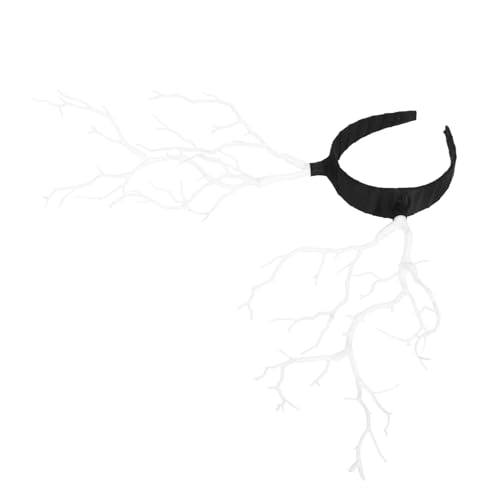 WEKADRIN Weihnachts Rentier Geweih Haarreif Langlebiges Cosplay Stirnband mit Weißem Geweih Stilvolles Haarschmuck für Junge Damen für Xmas Party Karneval und Fasching von WEKADRIN