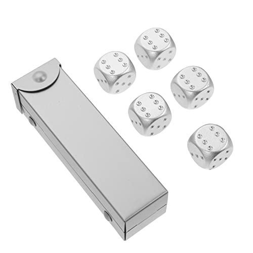 WEKAMOS 1 Satz Aluminiumlegierung Würfel Set Kleine Partywürfel für Bars und Familienfeiern für Spiele und Dekoration Leicht und Tragbar Langlebig WEKAMOS 1 Satz Aluminiumlegierung Würfel Set Kleine Partywürfel für Bars und Familienfeiern für Spiele und Dekoration Leicht und Tragbar Langlebig von WEKAMOS