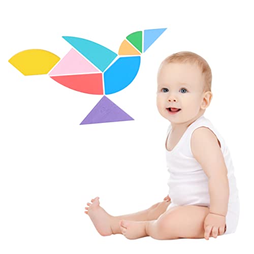 WEKAMOS 1 Satz Eierförmiges Holz Tangram Puzzle Kreatives Lernspielzeug für Kleinkinder Bildungsspiel für Fördert Kognitive Fähigkeiten und WEKAMOS 1 Satz Eierförmiges Holz Tangram Puzzle Kreatives Lernspielzeug für Kleinkinder Bildungsspiel für Fördert Kognitive Fähigkeiten und von WEKAMOS