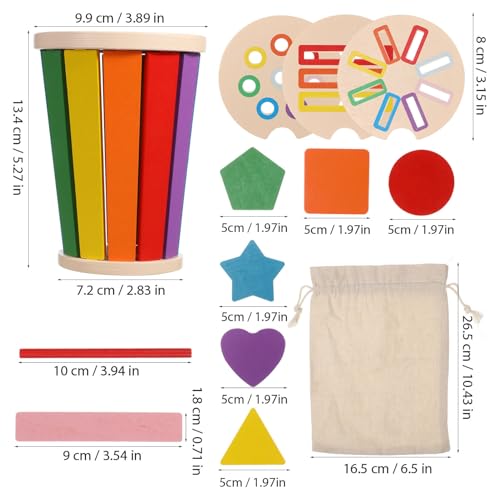 WEKAMOS 1 Satz Farben und Formen Sortierspiel Holzspielzeug Geometrisches Formen Erkennungsspiel für Kleinkinder Lernaktivität für Spielräume und Frühe Entwicklungsfähigkeiten WEKAMOS 1 Satz Farben und Formen Sortierspiel Holzspielzeug Geometrisches Formen Erkennungsspiel für Kleinkinder Lernaktivität für Spielräume und Frühe Entwicklungsfähigkeiten von WEKAMOS