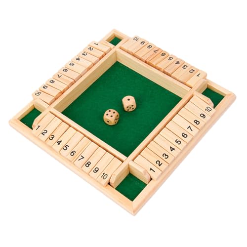 WEKAMOS 1 Satz Holz Brettspiel mit Würfeln Lustiges Zahlenwürfelspiel für Spieler für Partys Interaktive Unterhaltung und Spielabende rutschfeste Unterseite Sicheres Design WEKAMOS 1 Satz Holz Brettspiel mit Würfeln Lustiges Zahlenwürfelspiel für Spieler für Partys Interaktive Unterhaltung und Spielabende rutschfeste Unterseite Sicheres Design von WEKAMOS