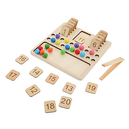 WEKAMOS 1 Satz Holzpuzzle für Holzspielzeug mit Nummerierten Platten und Bunten Perlen für Kognitive Fähigkeiten und Mathematikspiel Pädagogisches Lernspielzeug für Kleinkinder und WEKAMOS 1 Satz Holzpuzzle für Holzspielzeug mit Nummerierten Platten und Bunten Perlen für Kognitive Fähigkeiten und Mathematikspiel Pädagogisches Lernspielzeug für Kleinkinder und von WEKAMOS