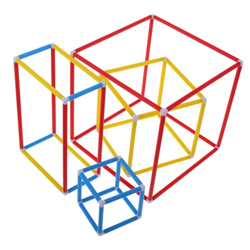 WEKAMOS 1 Satz Kreatives Konstruktionsspielzeug aus Stroh Interaktive Stem Bauklötze für Engineering für Mathematikunterricht Lernspielzeug von WEKAMOS