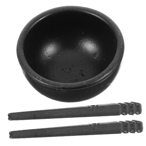 WEKAMOS 1 Satz Metallgeschirr Miniatur Dekorativ Stellen Sie Sich Vor, Sie Schüssel Schüsseln Klein Mini-Geschirr- Minischalen Und Essstäbchen Pädagogisches Zubehör Black WEKAMOS 1 Satz Metallgeschirr Miniatur Dekorativ Stellen Sie Sich Vor, Sie Schüssel Schüsseln Klein Mini-Geschirr- Minischalen Und Essstäbchen Pädagogisches Zubehör Black von WEKAMOS
