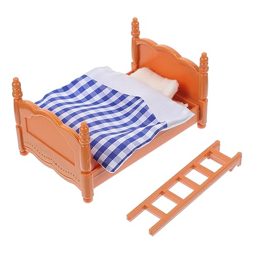 WEKAMOS 1 Satz Mini Dekoration Mini Möbel für Puppenhaus Schlafzimmerset mit Bett und Zubehör Verarbeitung Leicht und Tragbar für DIY Puppenhäuser und Kreative Spielideen WEKAMOS 1 Satz Mini Dekoration Mini Möbel für Puppenhaus Schlafzimmerset mit Bett und Zubehör Verarbeitung Leicht und Tragbar für DIY Puppenhäuser und Kreative Spielideen von WEKAMOS