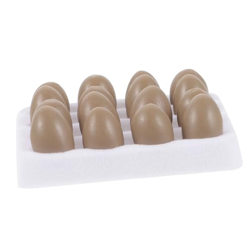 WEKAMOS 1 Satz Mini Eierschale für kinderspielzeug Toys Kid Toys Modellbau winziges gefälschtes Ei und Eiertablett Mini-Fake-Ei und Eierablage Harz WEKAMOS 1 Satz Mini Eierschale für kinderspielzeug Toys Kid Toys Modellbau winziges gefälschtes Ei und Eiertablett Mini-Fake-Ei und Eierablage Harz von WEKAMOS