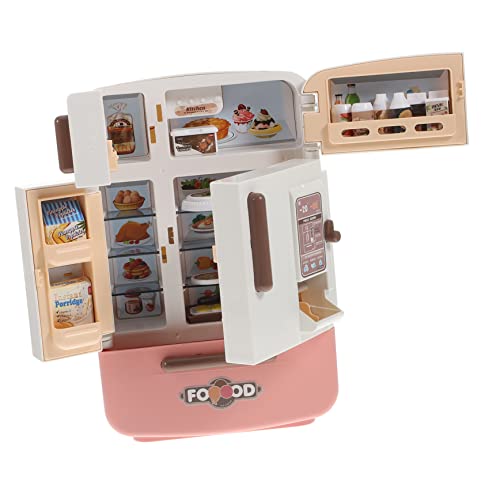 WEKAMOS 1 Satz Mini Kühlschrank Set Miniatur Lebensmittel Zubehör für Puppenhaus Rollenspiele aus Hochwertigem Plastik für Realistische Details für Kreatives und Dekorative Zwecke WEKAMOS 1 Satz Mini Kühlschrank Set Miniatur Lebensmittel Zubehör für Puppenhaus Rollenspiele aus Hochwertigem Plastik für Realistische Details für Kreatives und Dekorative Zwecke von WEKAMOS
