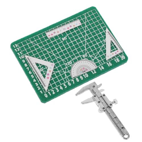 WEKAMOS 1 Satz Mini-Messschieber Triangle Ruler bastel Set für Dollhouse Accessories weihachtsgeschenk deko puppenhaus zubehör Mini-Schulspielzeug Simulation kleines Lineal Plastik von WEKAMOS