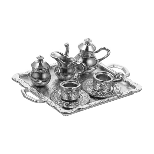 WEKAMOS 1 Satz Mini-Teetassen Mini Doll House Accessoires Rollenspielset Puppenhaus Teetasse Rollenspielzubehör Mini-Küchenzubehör Legierung Silver WEKAMOS 1 Satz Mini-Teetassen Mini Doll House Accessoires Rollenspielset Puppenhaus Teetasse Rollenspielzubehör Mini-Küchenzubehör Legierung Silver von WEKAMOS