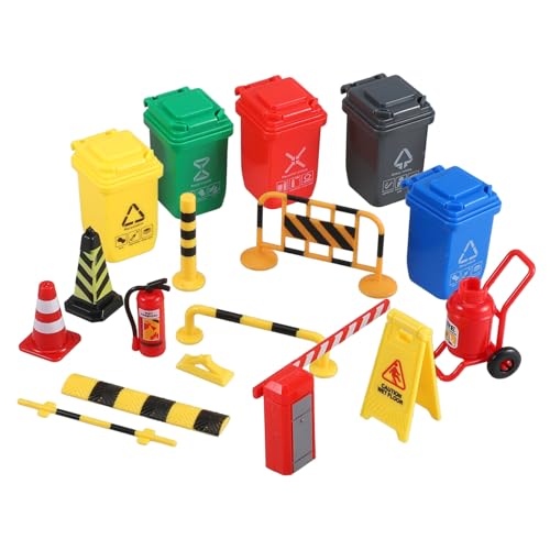 WEKAMOS 1 Satz Miniatur Verkehrszeichen Teiliges Spielset mit Straßensperren und Abfallbehältern für Kreative Verkehrserziehung und Schulprojekte für Sandtischmodelle und Unterricht WEKAMOS 1 Satz Miniatur Verkehrszeichen Teiliges Spielset mit Straßensperren und Abfallbehältern für Kreative Verkehrserziehung und Schulprojekte für Sandtischmodelle und Unterricht von WEKAMOS