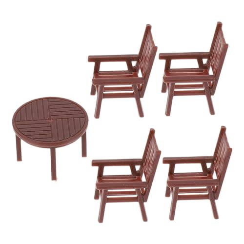 WEKAMOS 1 Satz Miniaturmöbel Set für Puppenhaus Runder mit Stühlen Kreative Szenen und Architekturmodelle Maßstab Detailreiche Ausführung für Künstler und Modellbauer WEKAMOS 1 Satz Miniaturmöbel Set für Puppenhaus Runder mit Stühlen Kreative Szenen und Architekturmodelle Maßstab Detailreiche Ausführung für Künstler und Modellbauer von WEKAMOS