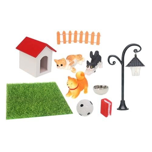 WEKAMOS 1 Satz Puppenhof-Haustierschmuck Zwerge Baum Mini-Puppenhaus klein Miniaturen puppenhaus deko zubehör puppenhaus Tierfiguren für Puppenhaus Landschaftsdekor winziges Modell Abs von WEKAMOS