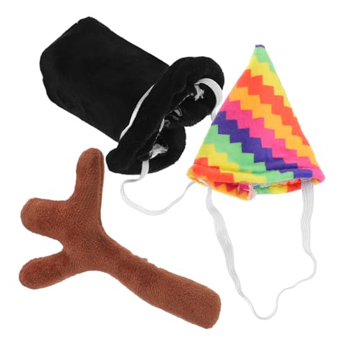 WEKAMOS 1 Satz Zubehör Für Gorilla-Puppen Ausgestopft Bären Tiere Kuscheltier Tragen Marionette Dinosaurier Einhorn Kleiner Hut Materialien Für DIY-puppenkleidung Plüsch von WEKAMOS
