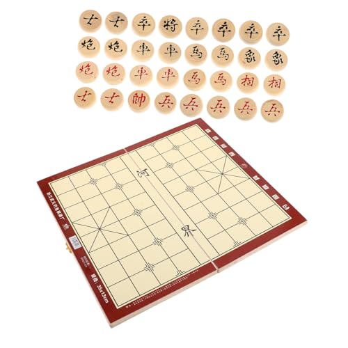 WEKAMOS Traditionelles Chinesisches Set Schachbrett Aus Holz Klappdesign Aufbewahrungsbox Für Kulturelle von WEKAMOS