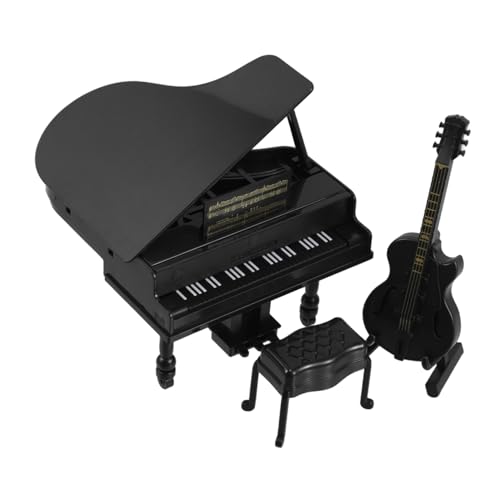 WEKAMOS 1 Set Mini Puppenhaus Klavier Und Gitarre Ornamente Miniatur Musical Puppenhaus Modell Für Kinder Spielzeug Und Wohnkultur WEKAMOS 1 Set Mini Puppenhaus Klavier Und Gitarre Ornamente Miniatur Musical Puppenhaus Modell Für Kinder Spielzeug Und Wohnkultur von WEKAMOS