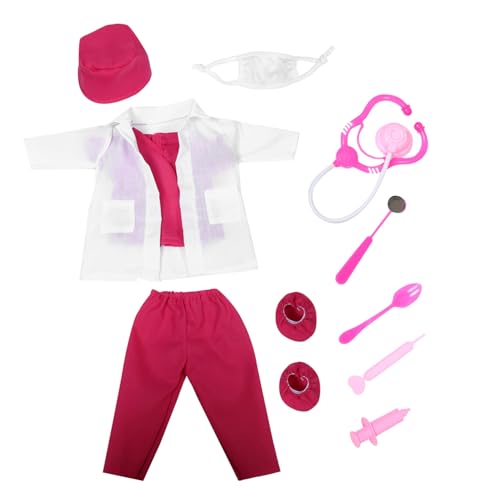 WEKAMOS 1 Set Puppenarztkostüm: Ersatz-Outfit Für 18-Zoll-Puppen – Mini-Werkzeuge Und Uniform Für Kinder Zum Lernen Und Für Lustige Rollenspiele WEKAMOS 1 Set Puppenarztkostüm: Ersatz-Outfit Für 18-Zoll-Puppen – Mini-Werkzeuge Und Uniform Für Kinder Zum Lernen Und Für Lustige Rollenspiele von WEKAMOS