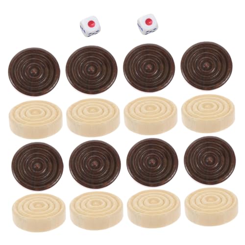 WEKAMOS 1 Set Round Checkers Und Schachstücke Set Für Brettspiel -enthusiasten Für Familienspielnächte Und Aktivitäten Im Klassenzimmer Langlebig Und Hölzernen Spielzubehör WEKAMOS 1 Set Round Checkers Und Schachstücke Set Für Brettspiel -enthusiasten Für Familienspielnächte Und Aktivitäten Im Klassenzimmer Langlebig Und Hölzernen Spielzubehör von WEKAMOS