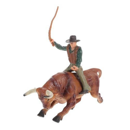 WEKAMOS 1 Set Simulierter Cowboy Mit Stierfigur Spielzeug. Realistischer Spanischer Stierkämpfer Und Rinder WEKAMOS 1 Set Simulierter Cowboy Mit Stierfigur Spielzeug. Realistischer Spanischer Stierkämpfer Und Rinder von WEKAMOS