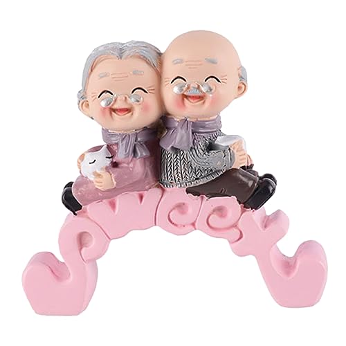 WEKAMOS 1stück Großeltern Statue Cake Topper Für Hochzeitstorte Dekorative Figur Für Feierlichkeiten Cartoon-design Bringt Wärme Und Freude Ihre Feierlichkeiten von WEKAMOS