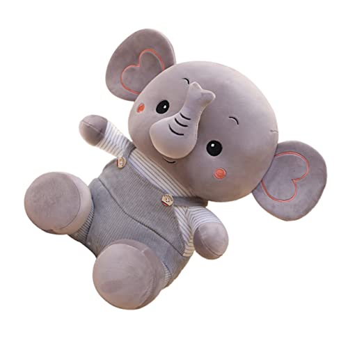 WEKAMOS 1 Stück Plüsch Elefant Kuscheltier für Weiche Hautfreundliche Stoffpuppe Zufälliger Knopf als Dekoration im Kinderzimmer von WEKAMOS