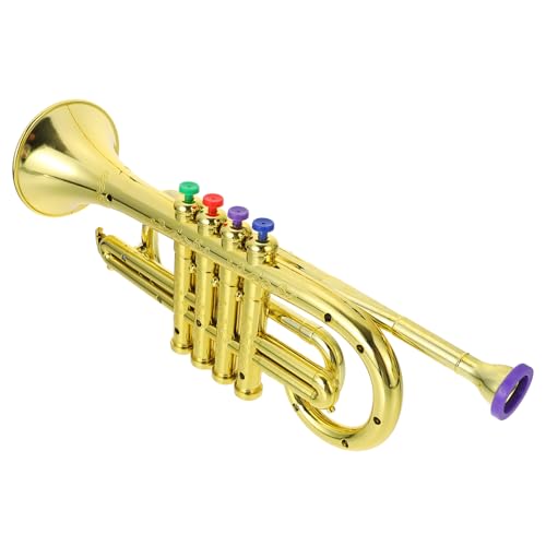 WEKAMOS 1 Stück Realistisches Trompetenmodell für Spielzeuginstrument aus Sicher und Langlebig Perfektes Musikspielzeug für Junge Kreativität und Musikalischer Frühförderung WEKAMOS 1 Stück Realistisches Trompetenmodell für Spielzeuginstrument aus Sicher und Langlebig Perfektes Musikspielzeug für Junge Kreativität und Musikalischer Frühförderung von WEKAMOS