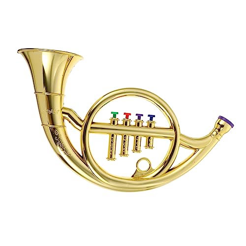 WEKAMOS 1 Stück Simuliertes Französisches Horn Modell Musikinstrument für Bühnenaufführungen und Deko Detailgetreu Sicher für Kinderhände für Junge und Goldene Farbe WEKAMOS 1 Stück Simuliertes Französisches Horn Modell Musikinstrument für Bühnenaufführungen und Deko Detailgetreu Sicher für Kinderhände für Junge und Goldene Farbe von WEKAMOS