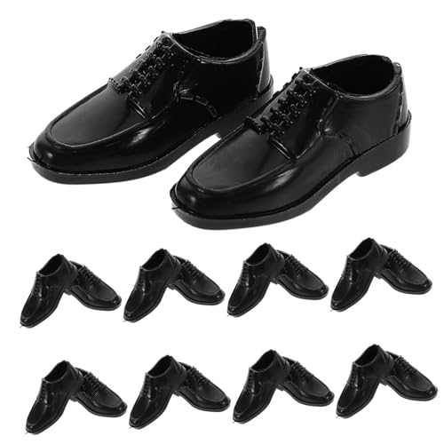 WEKAMOS 10 Paare Scale Schwarze Kunststoff Miniatur Herrenschuhe für Puppen Passgenaue Anziehschuhe für Puppenhaus Figurenschuhe für Puppenfreund Detailgetreu Gefertigte Mini Schuhe WEKAMOS 10 Paare Scale Schwarze Kunststoff Miniatur Herrenschuhe für Puppen Passgenaue Anziehschuhe für Puppenhaus Figurenschuhe für Puppenfreund Detailgetreu Gefertigte Mini Schuhe von WEKAMOS