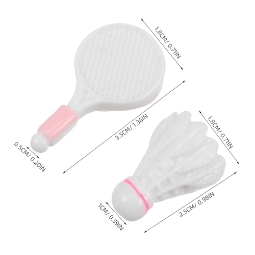 WEKAMOS 10 Sätze Miniatur Badminton mit Schlägern und Federbällen Realistisches Zubehör für Puppenhäuser Indoor Tennis Kreative Deko Elemente für Sammler WEKAMOS 10 Sätze Miniatur Badminton mit Schlägern und Federbällen Realistisches Zubehör für Puppenhäuser Indoor Tennis Kreative Deko Elemente für Sammler von WEKAMOS