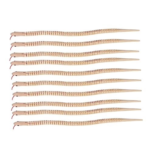 WEKAMOS 10 Stück Holz Schlangenperlenspielzeug Für Draußen Haustierzubehör Scherzperlen Armband Bastelset Füller Bretter Freunde Schmelzperlen Kinderbasteln Schaum Leuchtstäbe WEKAMOS 10 Stück Holz Schlangenperlenspielzeug Für Draußen Haustierzubehör Scherzperlen Armband Bastelset Füller Bretter Freunde Schmelzperlen Kinderbasteln Schaum Leuchtstäbe von WEKAMOS