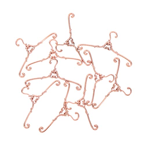 WEKAMOS 10 Stück Kleiderbügel für Puppen Teiliges Aufhängen von Puppenkleidern Puppenhäuser und Kreative DIY Projekte Roségold WEKAMOS 10 Stück Kleiderbügel für Puppen Teiliges Aufhängen von Puppenkleidern Puppenhäuser und Kreative DIY Projekte Roségold von WEKAMOS