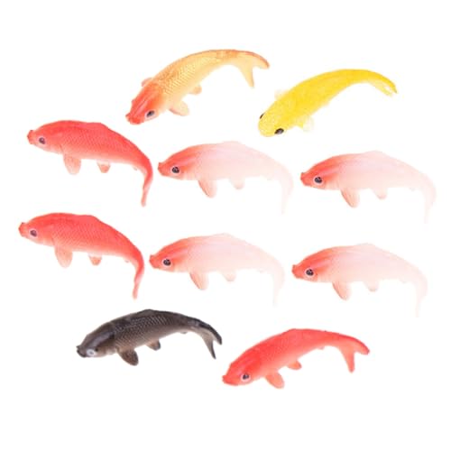 WEKAMOS 10 Stück Miniatur Fisch Dekoration Koi Modelle für Miniatur Landschaften und Wohnaccessoires Realistische Formen Langlebig und Pflegeleicht für DIY Projekte und Feste WEKAMOS 10 Stück Miniatur Fisch Dekoration Koi Modelle für Miniatur Landschaften und Wohnaccessoires Realistische Formen Langlebig und Pflegeleicht für DIY Projekte und Feste von WEKAMOS