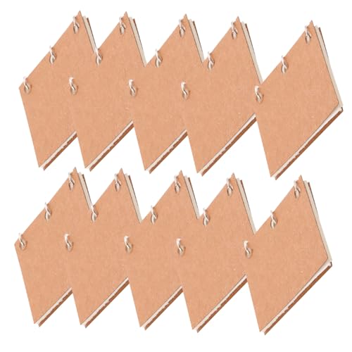 WEKAMOS 10 Stück Miniatur Notizbücher für Puppenhäuser Dekorative Mini-schulhefte Kreative für Fantasievolles Rollenspiel für Puppenhausregale und Schreibtischdekoration von WEKAMOS