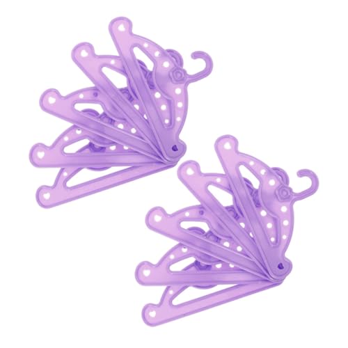 WEKAMOS 10 Stück Puppenaufhänger puppenhauszubehör puppenkleiderbügel Kleiderbügel für Minipuppen Babypuppenbügel minimales Aufhängermodell Mini-Kleiderbügel für Haustiere Plastik Violett WEKAMOS 10 Stück Puppenaufhänger puppenhauszubehör puppenkleiderbügel Kleiderbügel für Minipuppen Babypuppenbügel minimales Aufhängermodell Mini-Kleiderbügel für Haustiere Plastik Violett von WEKAMOS