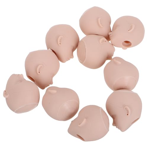WEKAMOS 10stücke DIY Puppenköpfe Puppenreparaturzubehör Übungs-Make-up Puppenköpfe Mit Augenhöhle Zum Basteln Und Malen von WEKAMOS