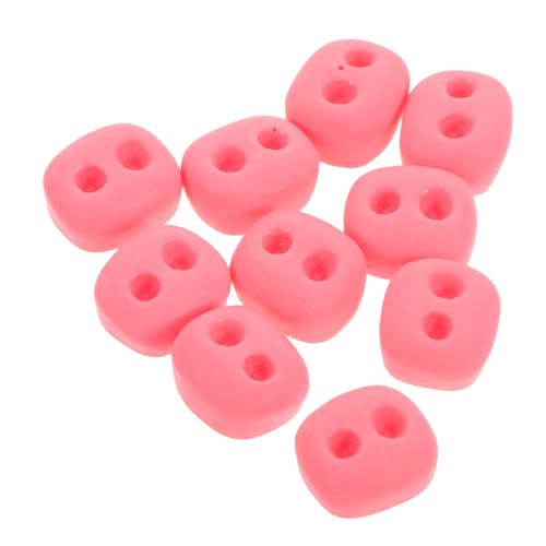 WEKAMOS 10 Stück Puppenschweinehörer -zubehör Minispielzeug Für Mädchen Simulationstierpuppe Mädchenpuppenspielzeug Bühnenrequisiten Kniffliges Miniatursachen Plastik Rosy von WEKAMOS