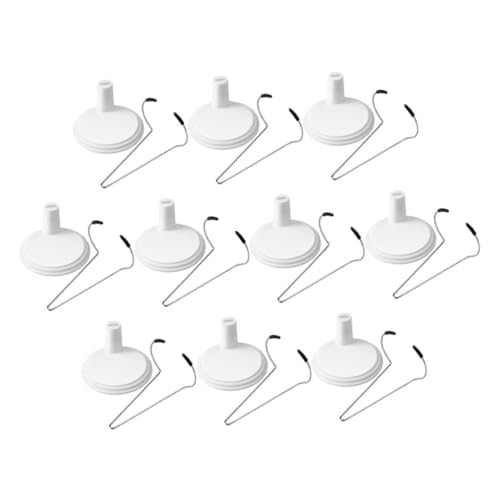 WEKAMOS 10 Stück Teiliges Action Figure Stand Verstellbare Puppenhalterung Weiß Stabile Modellständer für Figurenaufstellung Leichter Tischdisplay-sockel für Sammler und Dekoration von WEKAMOS