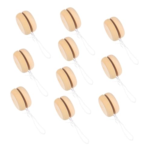WEKAMOS 10 Stück Teiliges DIY Holzkugel Bastelset für Unvollendete Responsive Holzspielzeuge Hautfreundlich Sichere und für Jungen und Mädchen von WEKAMOS