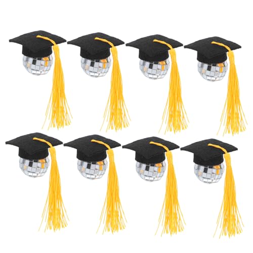 WEKAMOS 10 Stück Teiliges Kleine Cupcake Topper mit Disco Kugel und Tassel Design Dekorative Abschlusskappen Langlebiges Material Schnelle Montage Passend für Schulabschlussfeiern Verleiht WEKAMOS 10 Stück Teiliges Kleine Cupcake Topper mit Disco Kugel und Tassel Design Dekorative Abschlusskappen Langlebiges Material Schnelle Montage Passend für Schulabschlussfeiern Verleiht von WEKAMOS