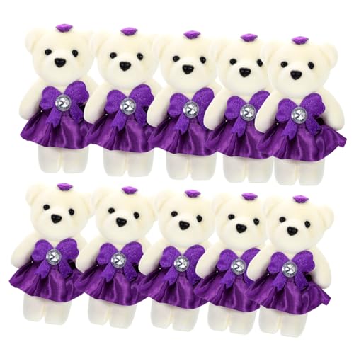 WEKAMOS 10 Stück Teiliges Kleine Plüschbären Weiche Stofftier Deko für Blumensträuße Niedliche Kuscheltier als Hochzeitsgeschenk und Raumschmückende Sammelfiguren WEKAMOS 10 Stück Teiliges Kleine Plüschbären Weiche Stofftier Deko für Blumensträuße Niedliche Kuscheltier als Hochzeitsgeschenk und Raumschmückende Sammelfiguren von WEKAMOS