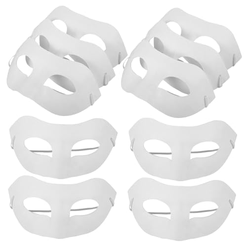 WEKAMOS 10 Stück Teiliges Leere Papiermasken zum Bemalen Umweltfreundliche DIY Maske aus Papierpulp Bastelmasken für Karneval Bühnenauftritte Selbstgestalten WEKAMOS 10 Stück Teiliges Leere Papiermasken zum Bemalen Umweltfreundliche DIY Maske aus Papierpulp Bastelmasken für Karneval Bühnenauftritte Selbstgestalten von WEKAMOS