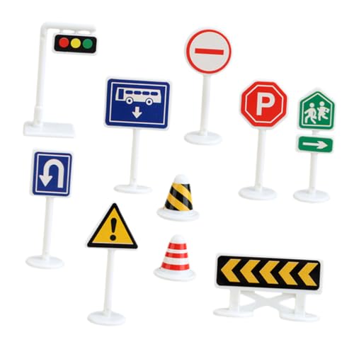 WEKAMOS 10 Stück Teiliges Mini Verkehrsschilder Spielzeugset aus Robustem Farbenfrohe Realistische Straßensimulation für Leicht Tragbar Fördert Kreatives Lernen und Soziales WEKAMOS 10 Stück Teiliges Mini Verkehrsschilder Spielzeugset aus Robustem Farbenfrohe Realistische Straßensimulation für Leicht Tragbar Fördert Kreatives Lernen und Soziales von WEKAMOS
