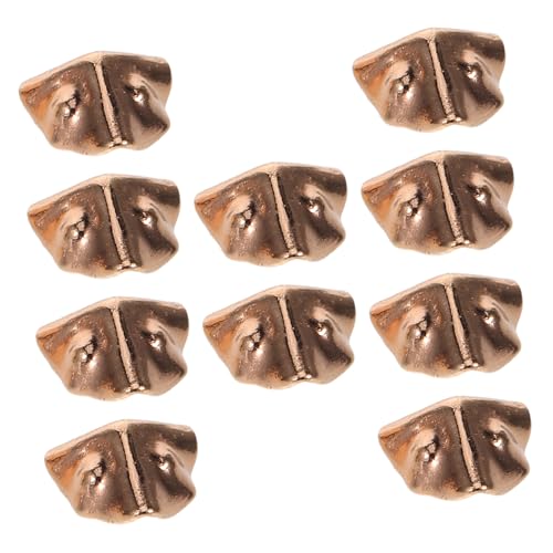 WEKAMOS 10 Stück Teiliges Miniatur Koffer Eckenschutz aus Metall DIY Puppenhaus Schmuckkasten Zubehör Robuste Metallecken für Mini Schmuck und Reiseschachteln Stilvolle Kofferabschlüsse von WEKAMOS