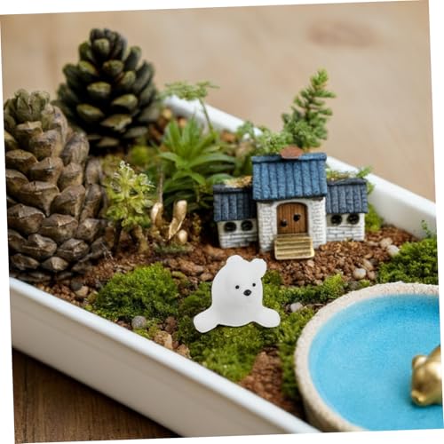 WEKAMOS 10 Stück Teiliges Miniatur Resin Arktische Tierfiguren Realistische Polarbewohner Handbemalt Kompakt für Mikro Garten Terrarien Dekoration DIY Basteln von WEKAMOS