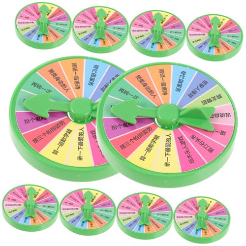 WEKAMOS 10 Stück Teiliges Party Drehspiel Tisch für Spiele und Strafen Interaktives Partyspiel mit Spaßfaktor für Familien und Feierlichkeiten von WEKAMOS